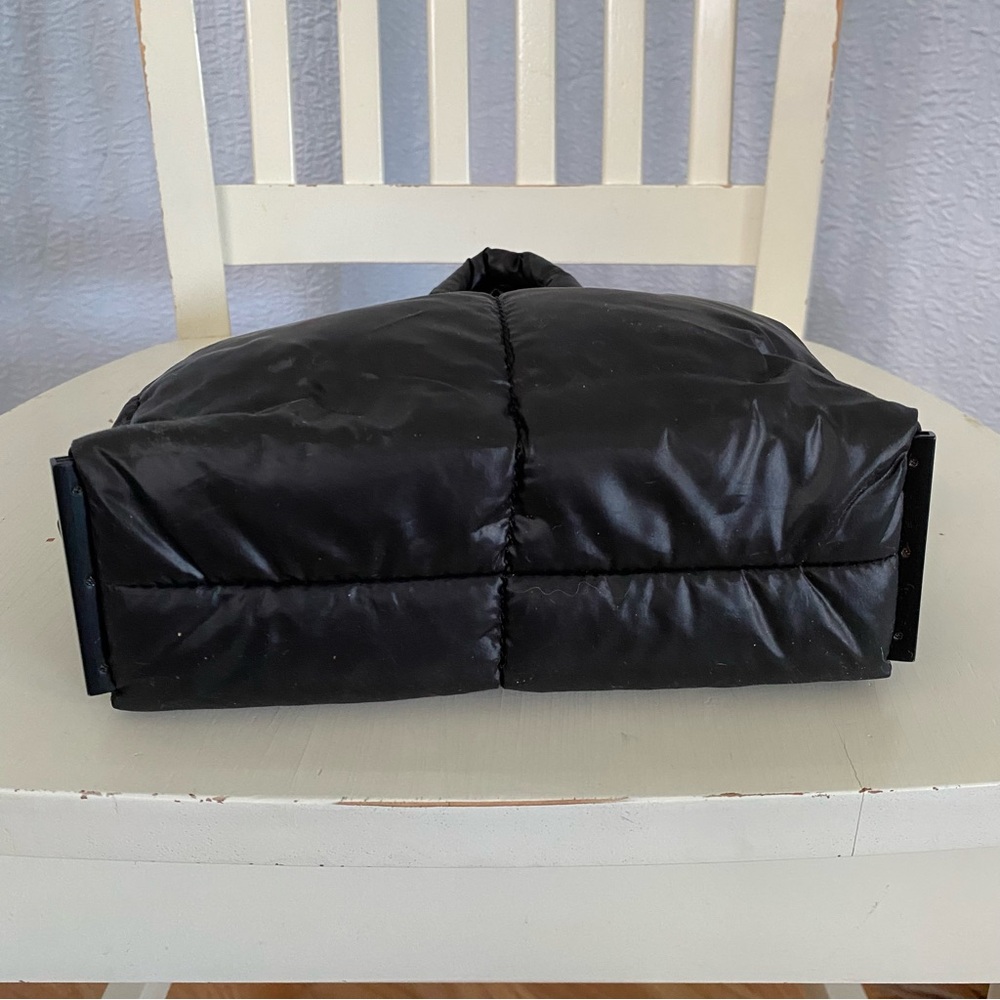 Daniella Lehavi Chic Quilt Black Puffer Vegan Tote Bag - Picture 4 of 10